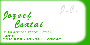 jozsef csatai business card