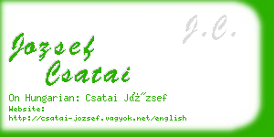 jozsef csatai business card